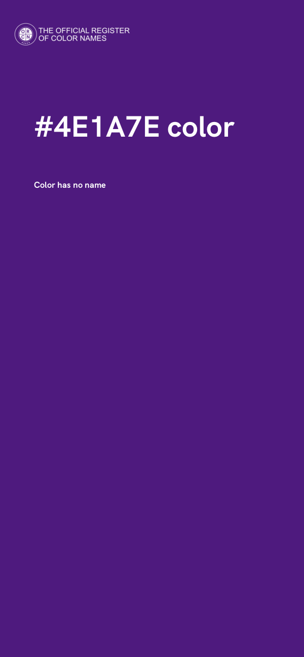 #4E1A7E color image