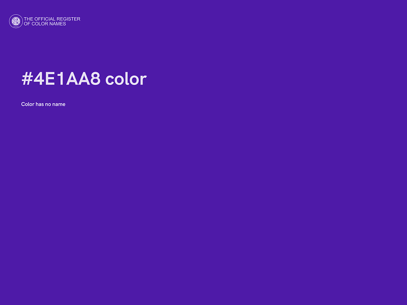 #4E1AA8 color image