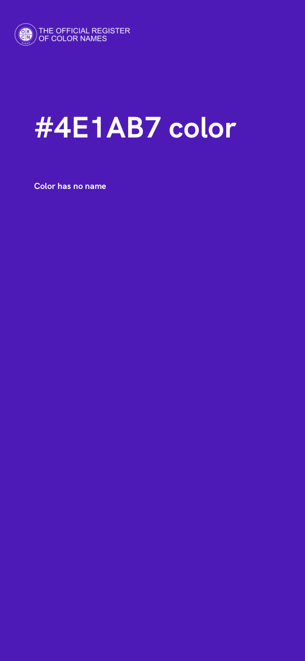 #4E1AB7 color image