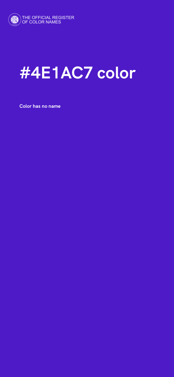 #4E1AC7 color image