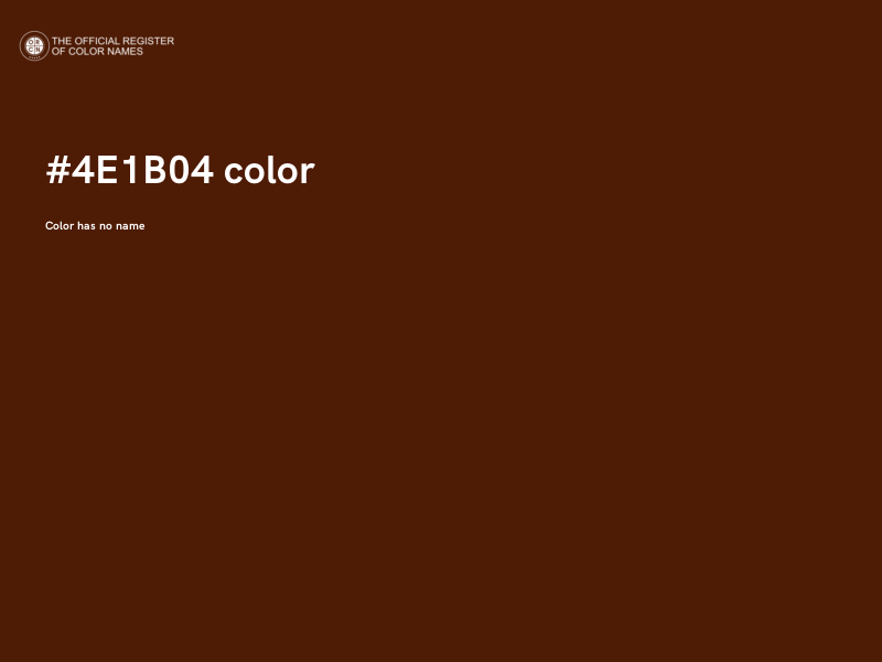 #4E1B04 color image