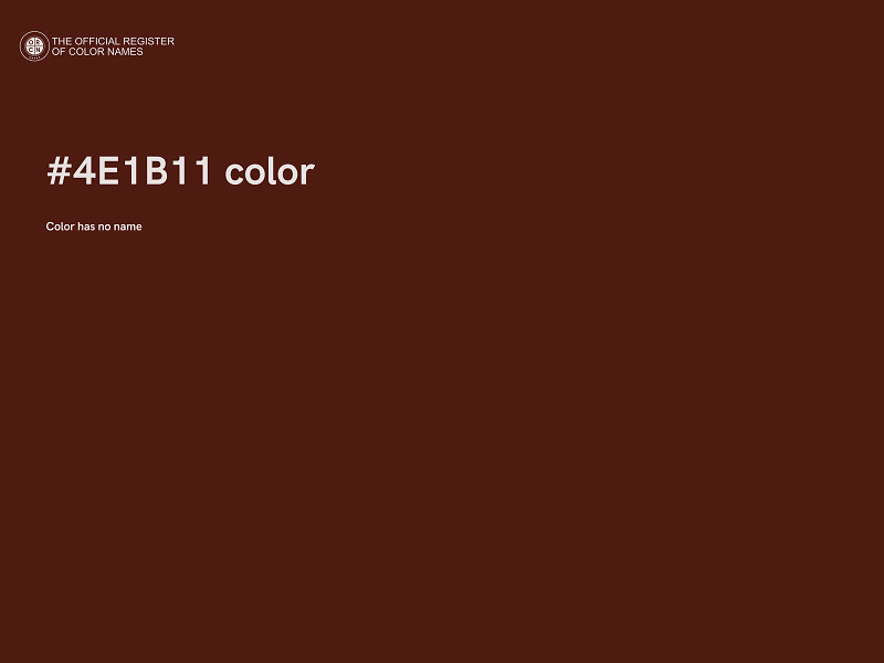 #4E1B11 color image