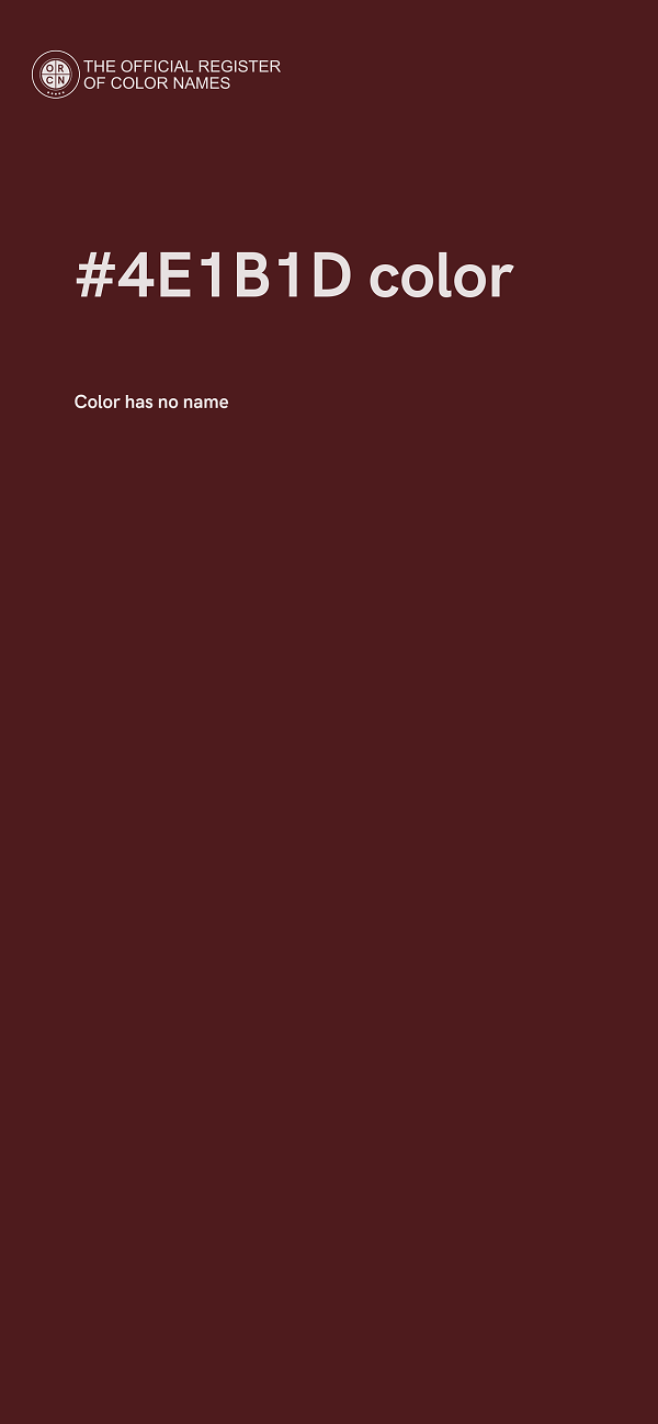 #4E1B1D color image