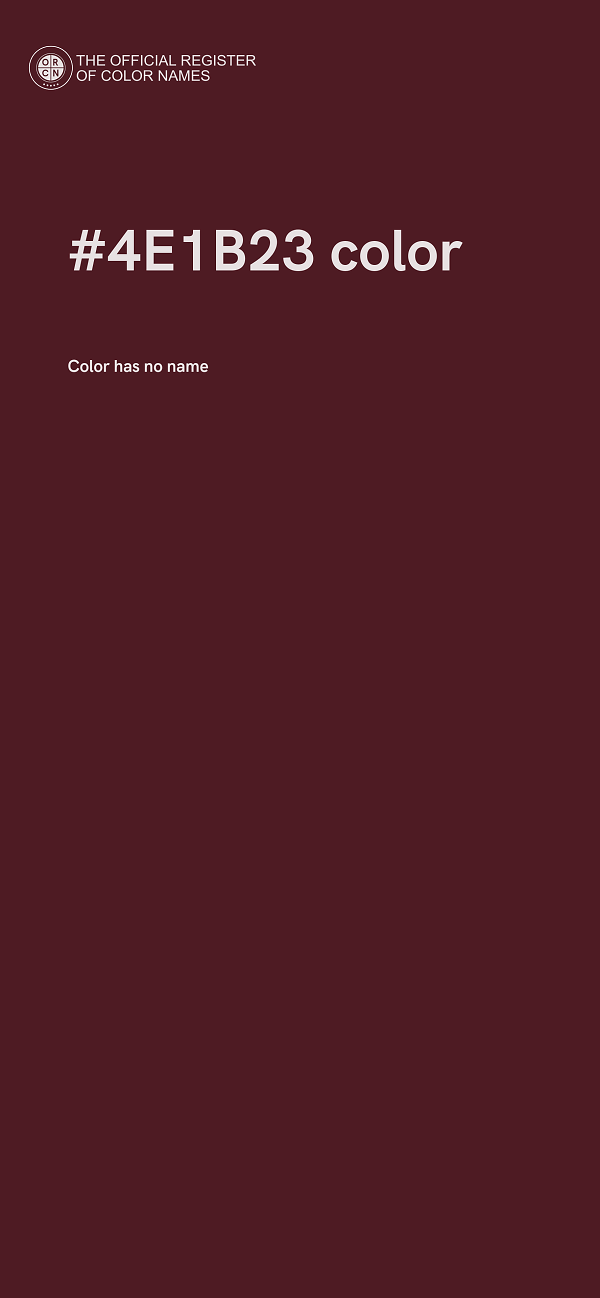 #4E1B23 color image