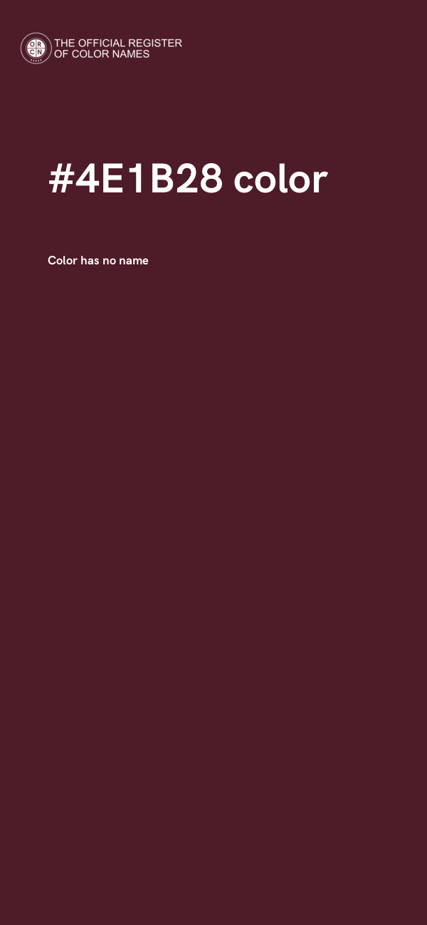#4E1B28 color image