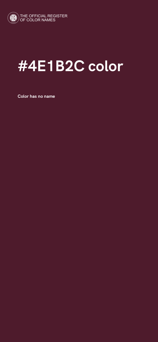 #4E1B2C color image