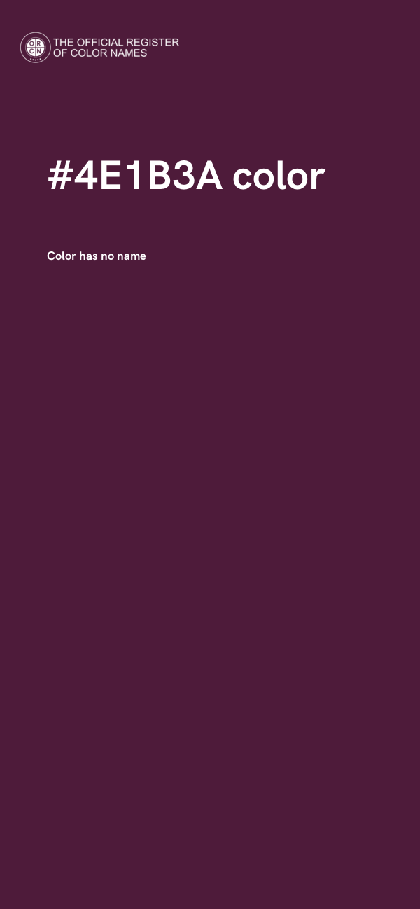 #4E1B3A color image