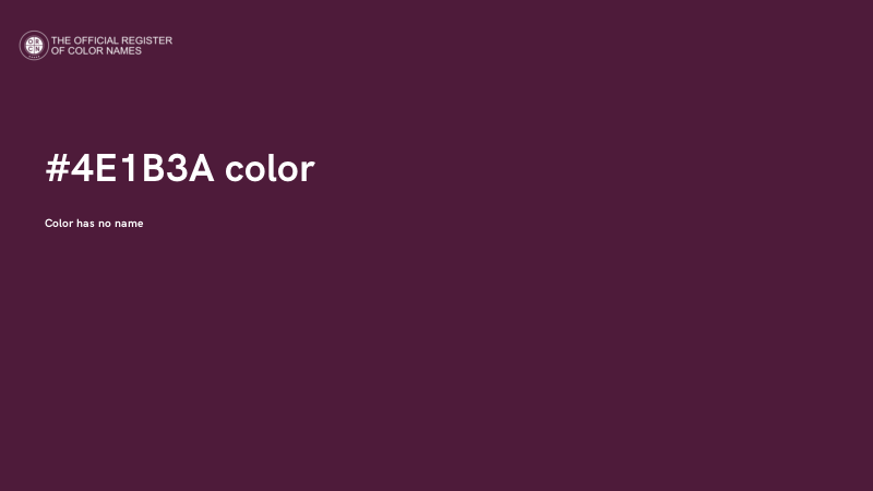 #4E1B3A color image
