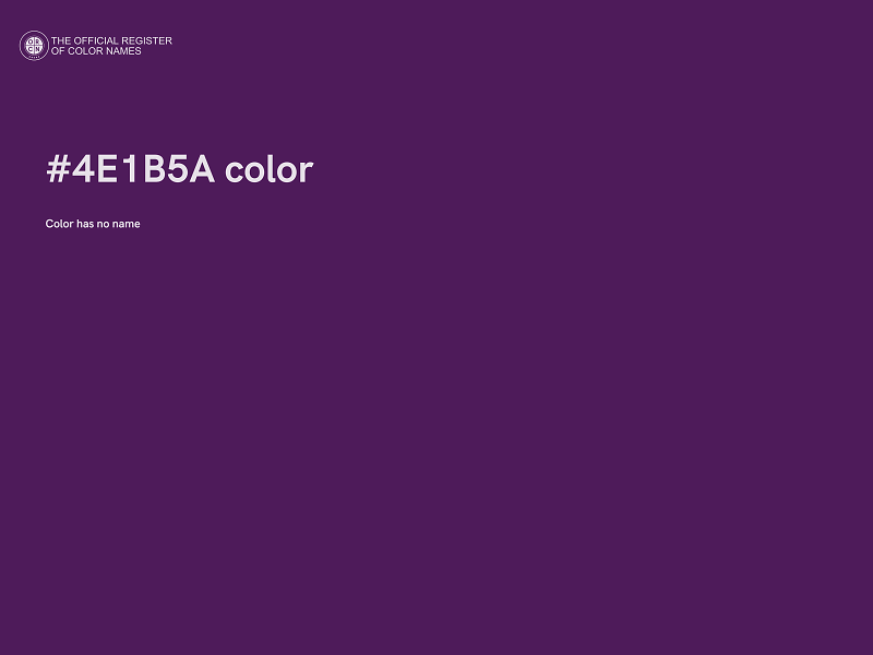 #4E1B5A color image