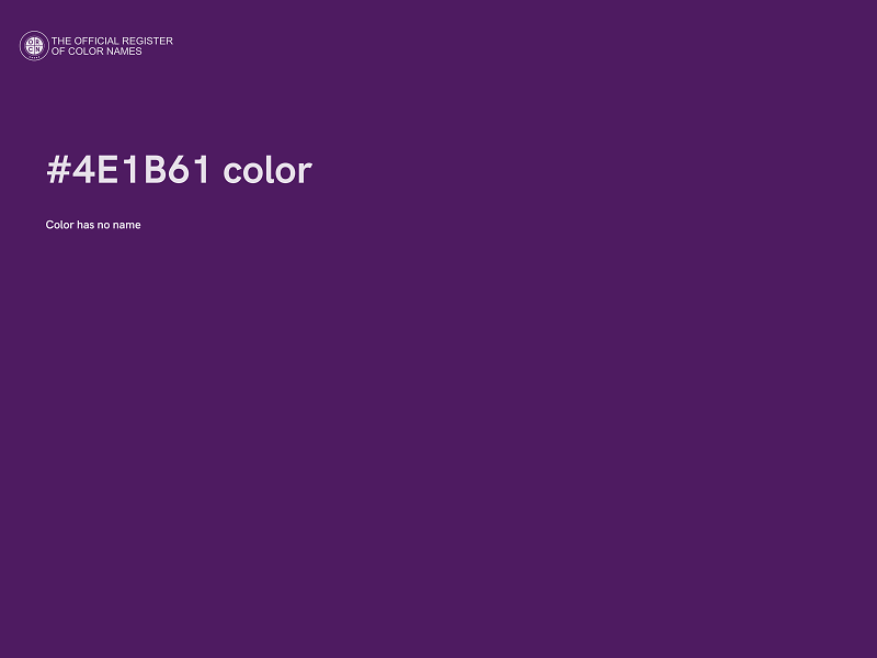 #4E1B61 color image