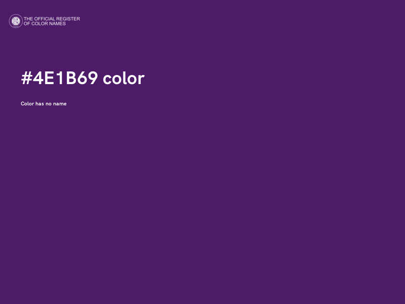 #4E1B69 color image