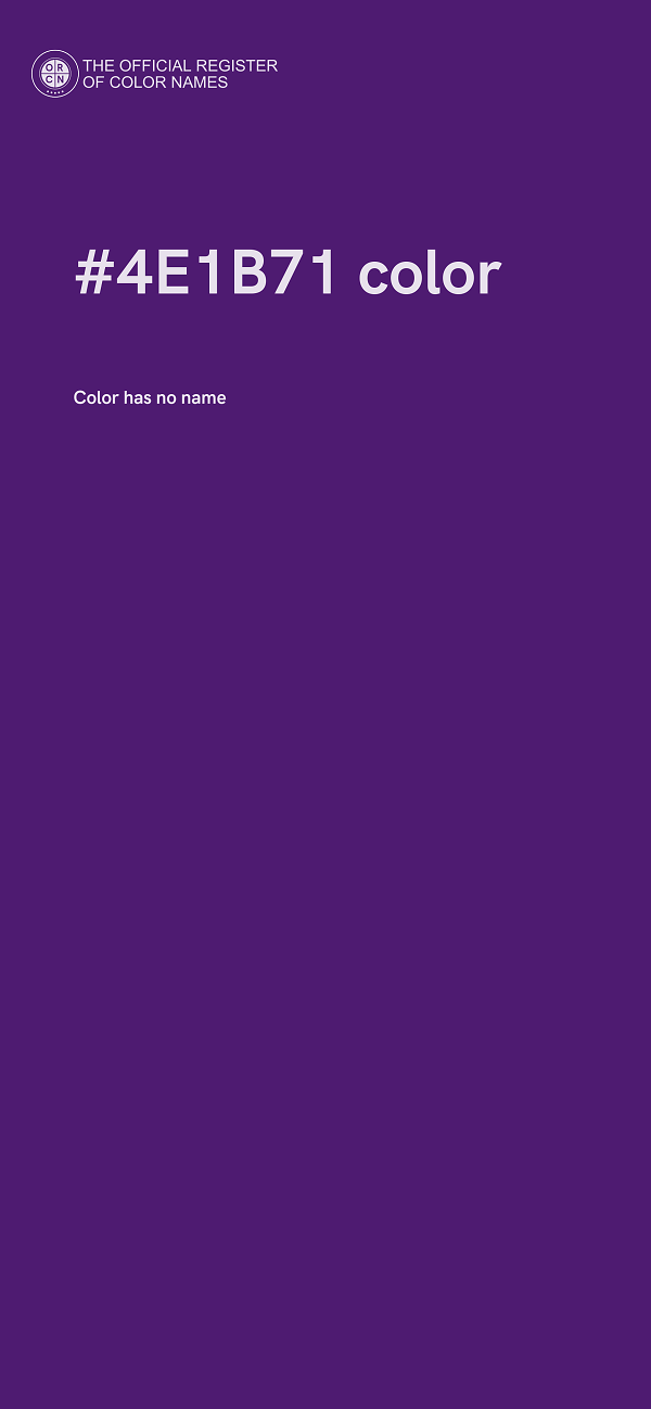 #4E1B71 color image