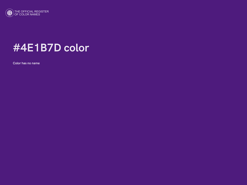 #4E1B7D color image