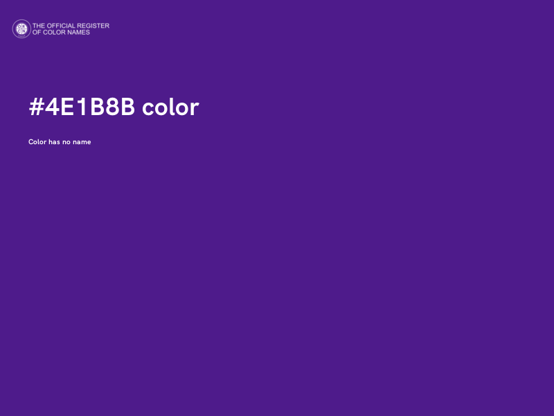 #4E1B8B color image