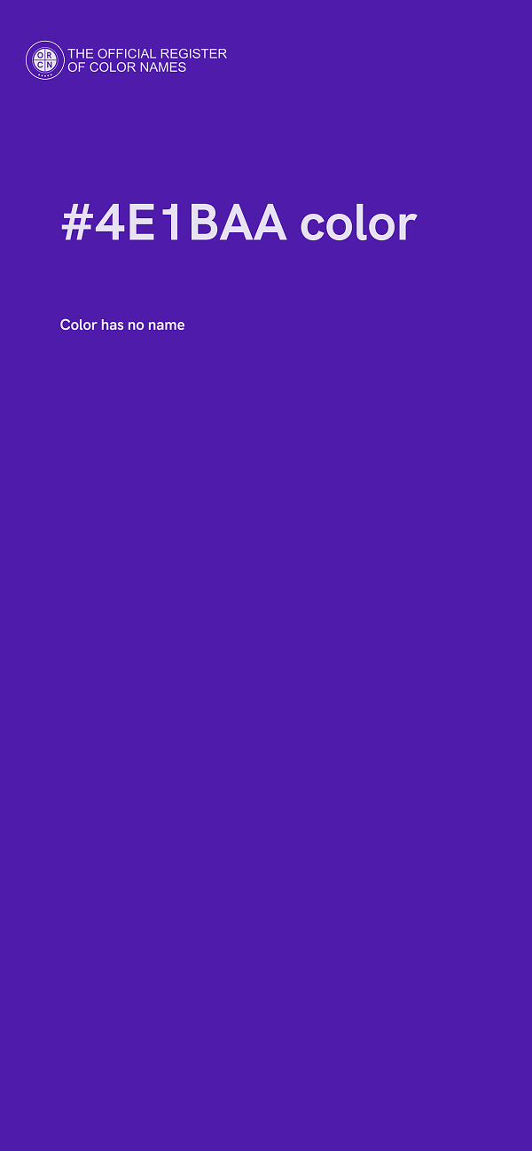 #4E1BAA color image