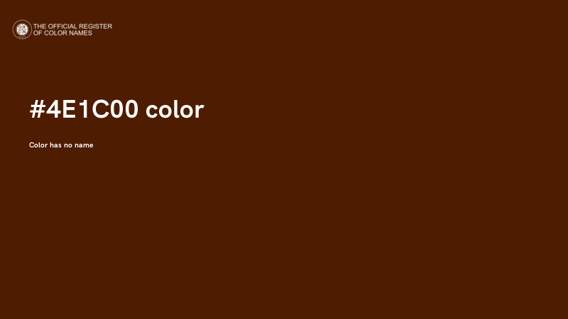 #4E1C00 color image