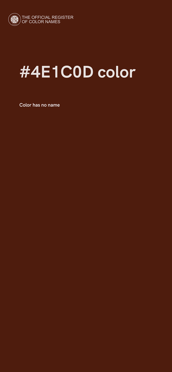 #4E1C0D color image