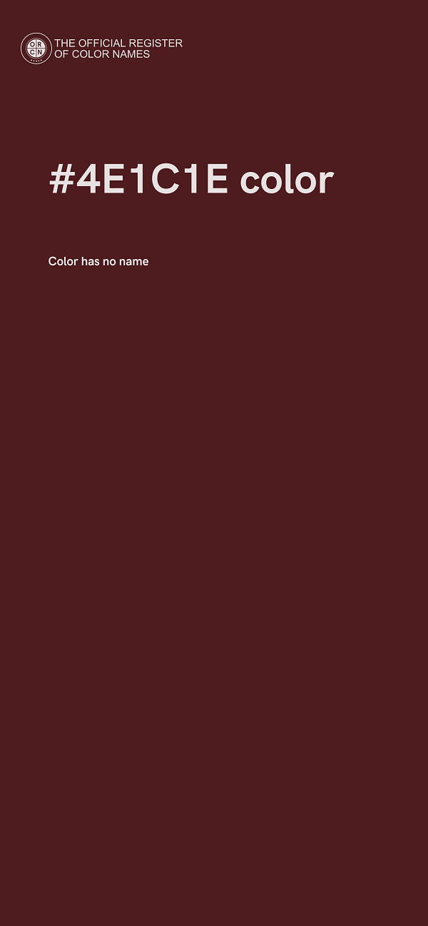 #4E1C1E color image