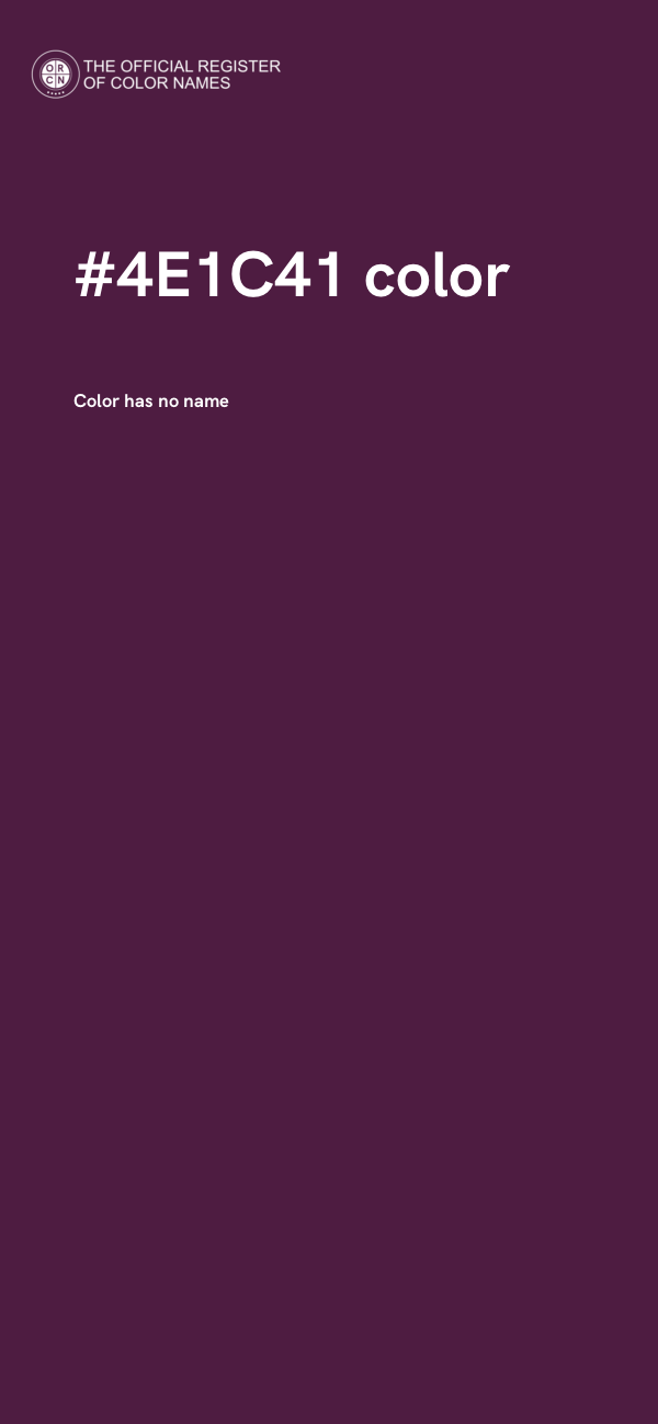 #4E1C41 color image