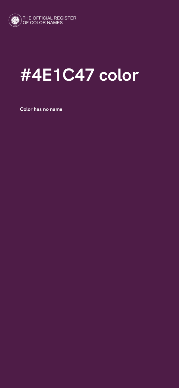 #4E1C47 color image