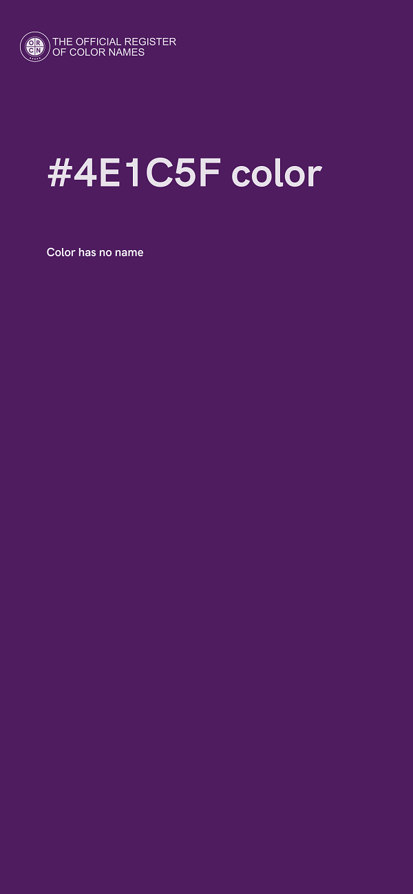 #4E1C5F color image