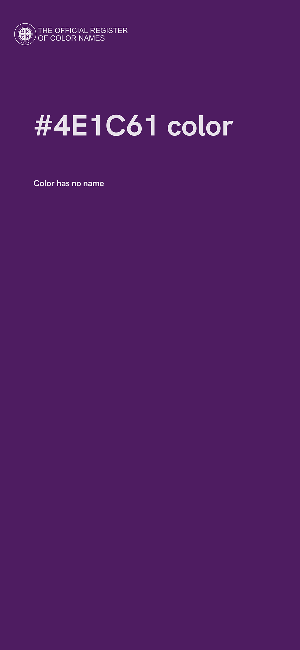 #4E1C61 color image