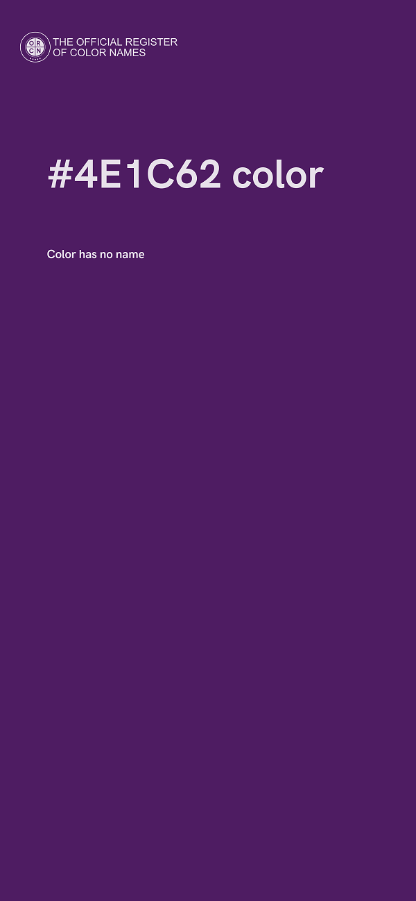 #4E1C62 color image