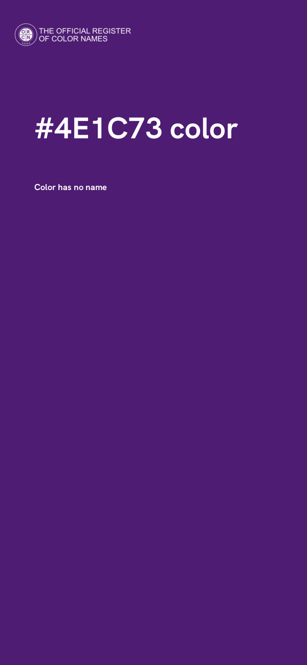#4E1C73 color image