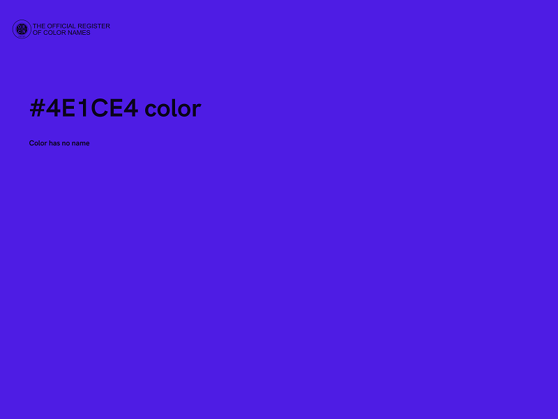 #4E1CE4 color image