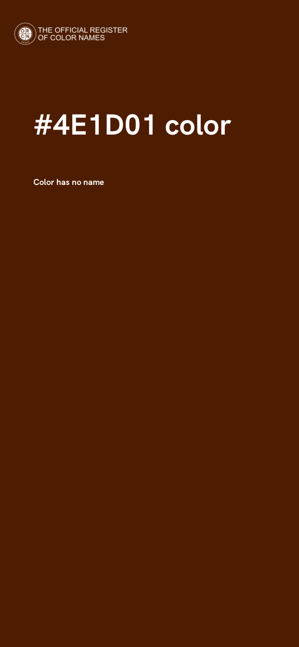 #4E1D01 color image