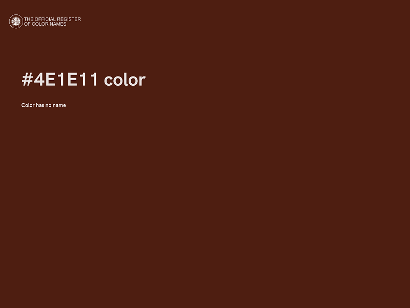 #4E1E11 color image