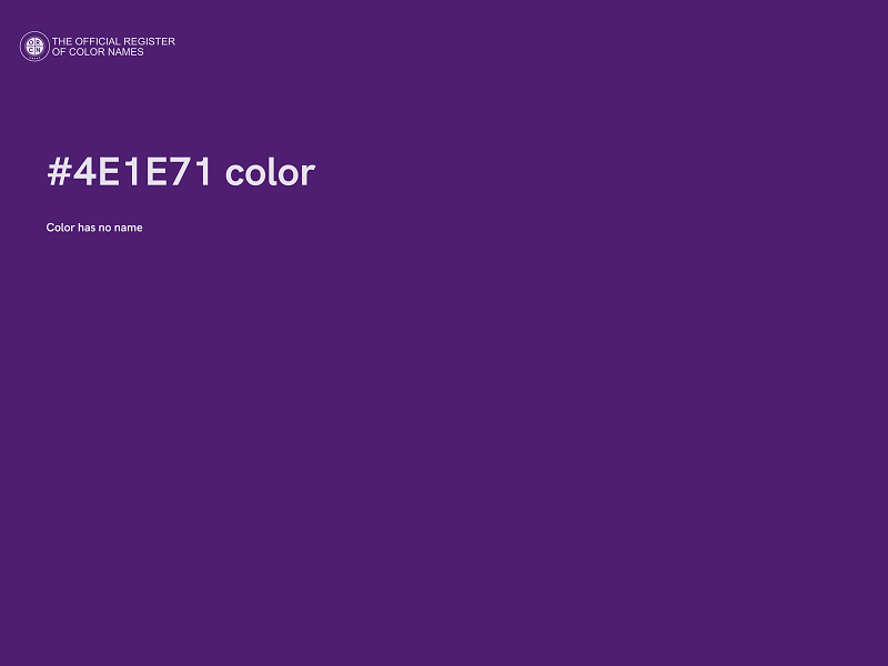 #4E1E71 color image