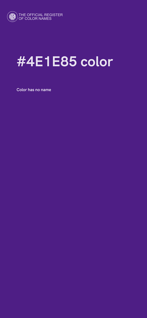 #4E1E85 color image