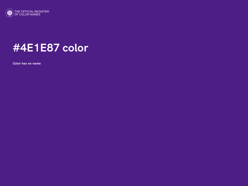 #4E1E87 color image