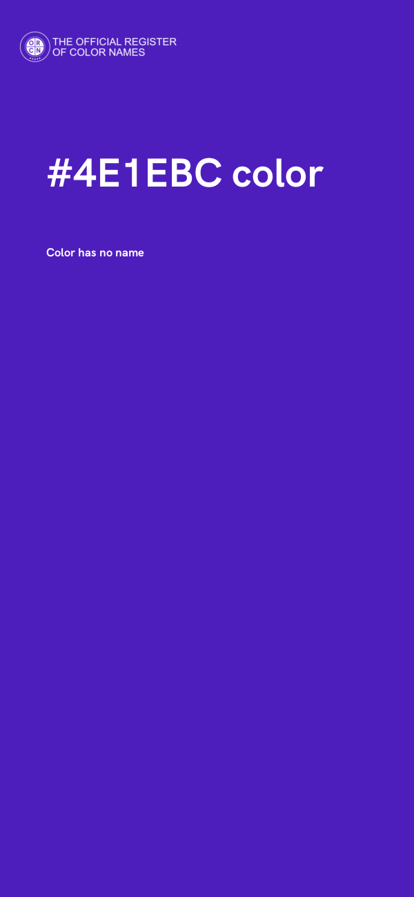 #4E1EBC color image