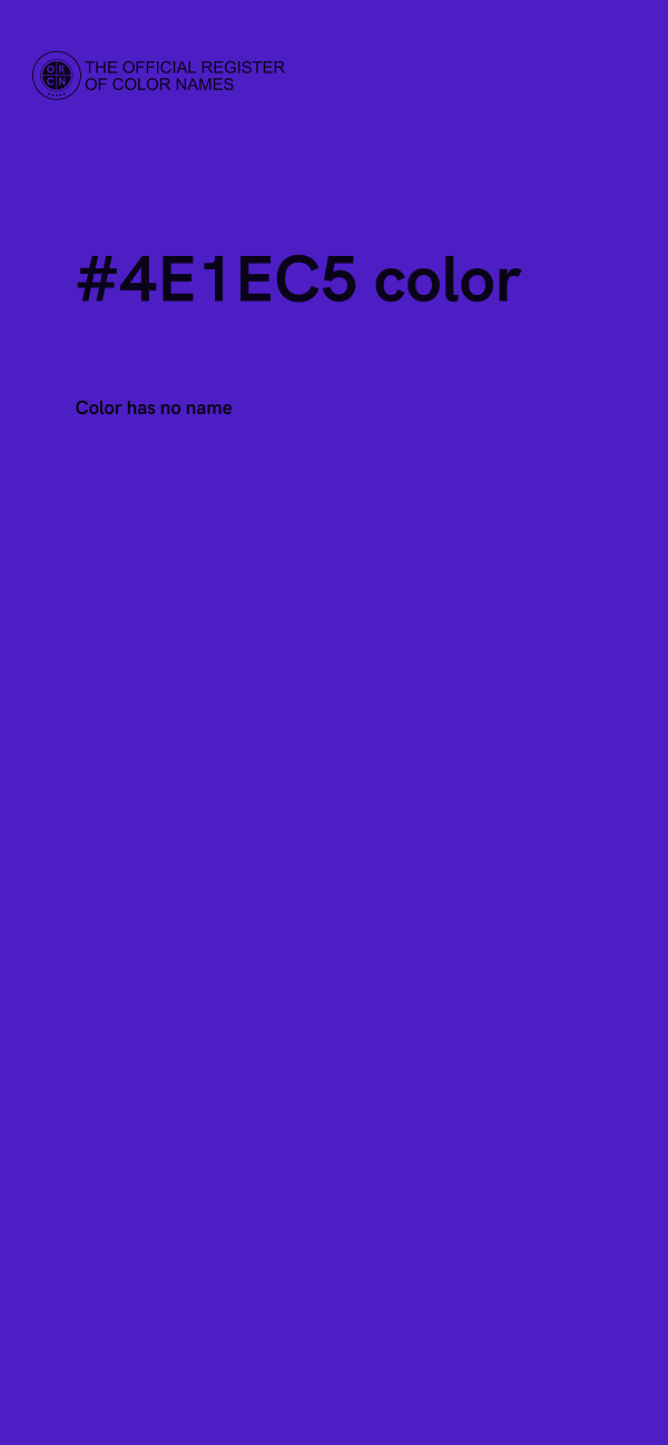#4E1EC5 color image