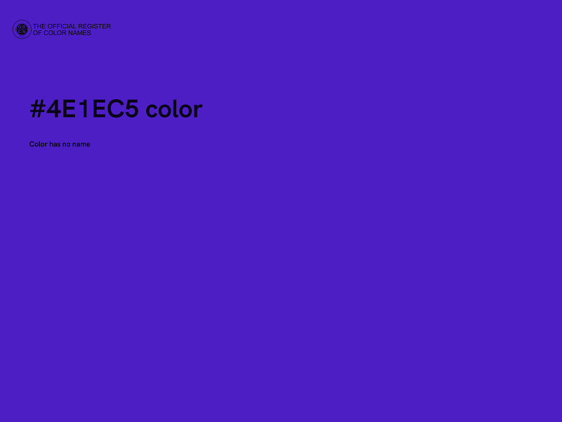#4E1EC5 color image