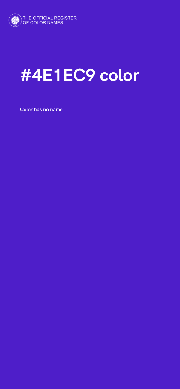 #4E1EC9 color image