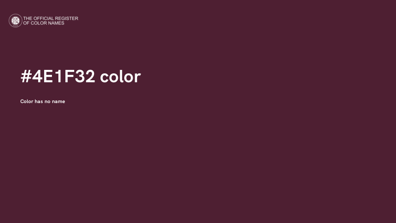 #4E1F32 color image