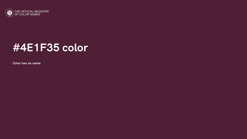 #4E1F35 color image