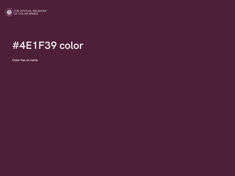 #4E1F39 color image