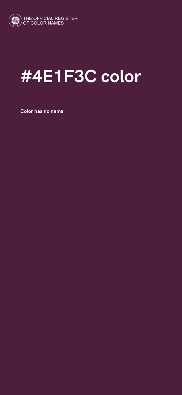 #4E1F3C color image