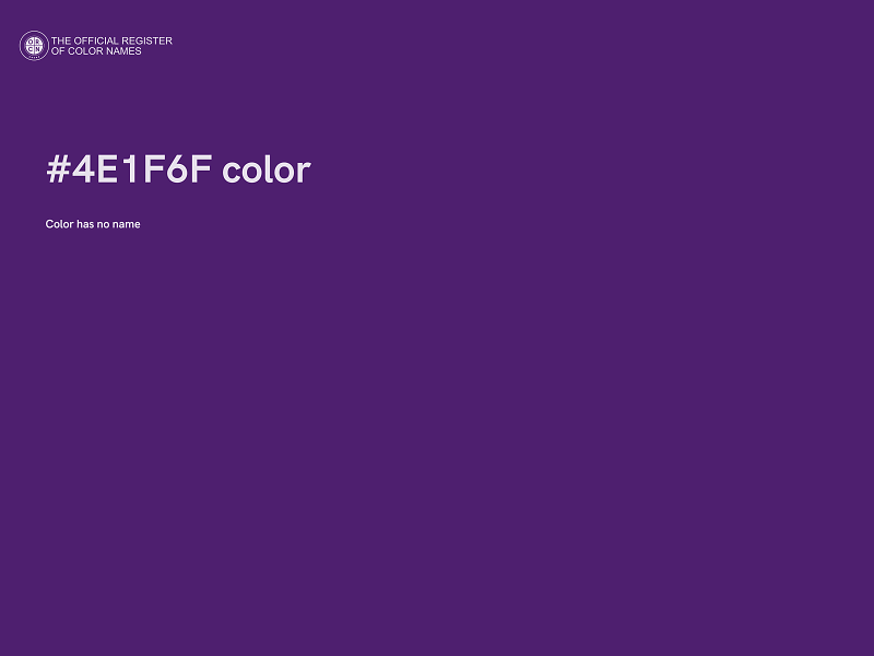 #4E1F6F color image