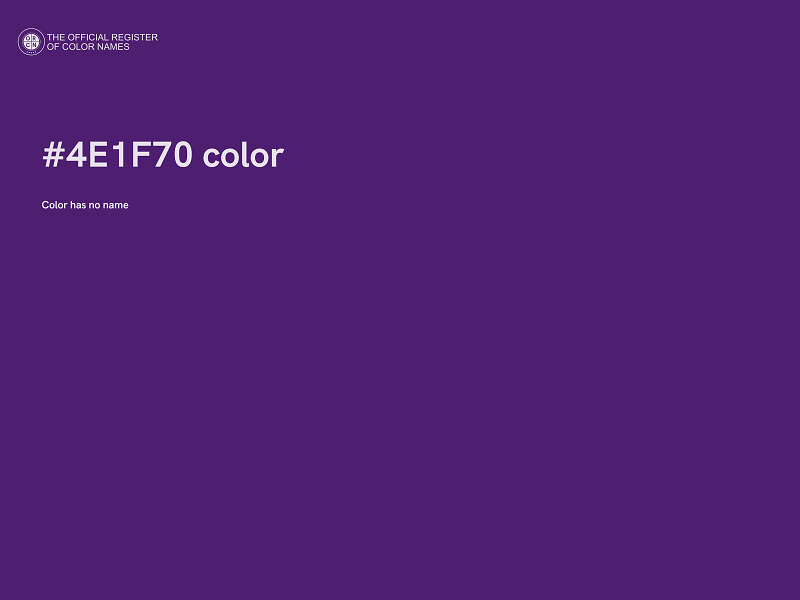 #4E1F70 color image