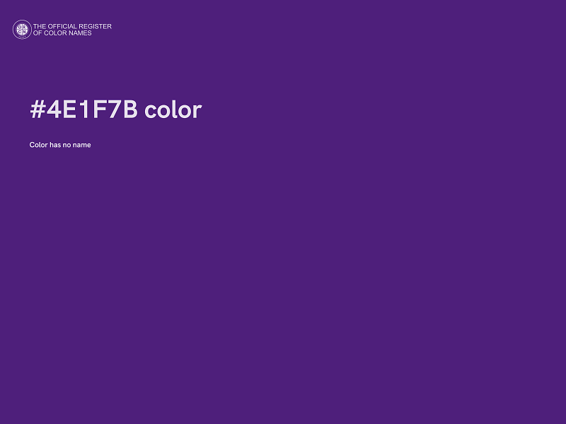 #4E1F7B color image