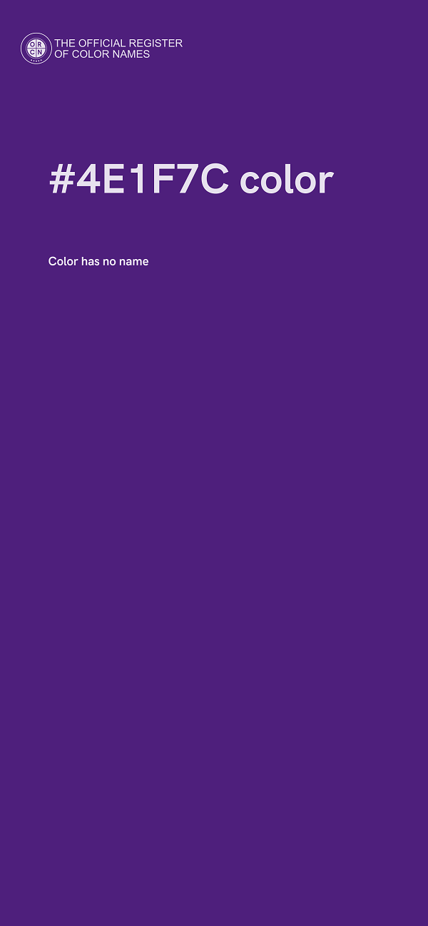 #4E1F7C color image
