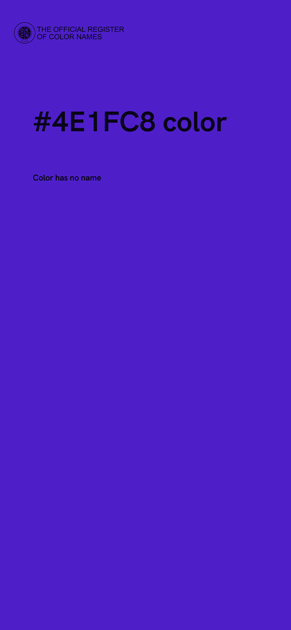 #4E1FC8 color image