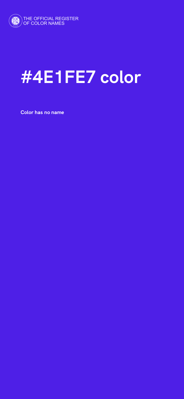 #4E1FE7 color image
