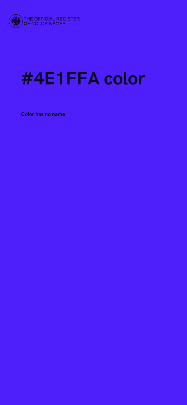 #4E1FFA color image