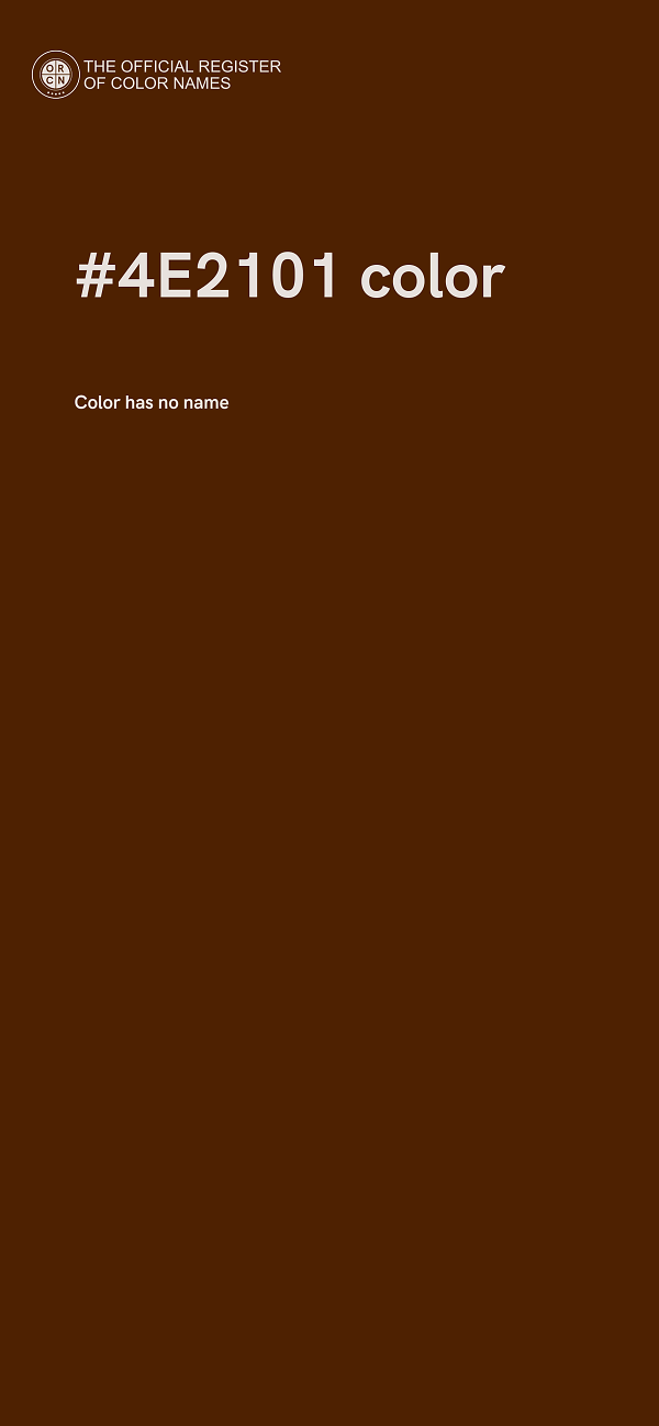 #4E2101 color image